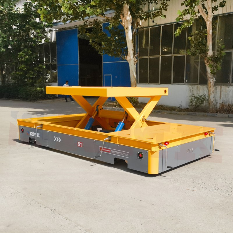5 Tons Tissor Lift Omnidirectional Mobile Steering Wheel Transfer Cart